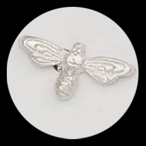 Small Silver Bee Ear studs & Earrings
